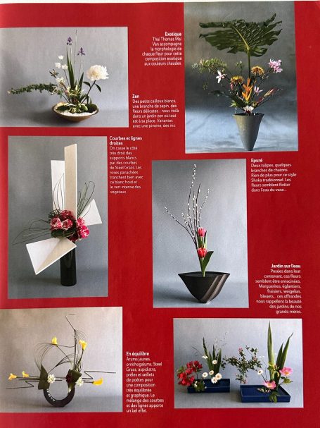 MAI VAN Thai Thomas compositions florales Ikebana MAI VAN Thai Thomas compositions vase noirs art floral