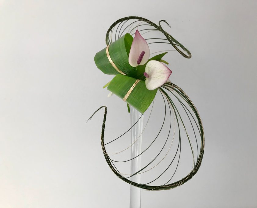 Bouquet de mariée moderne Maivan Floral Le Havre Bouquet de mariée moderne mariage anthurium blanc fleuriste Le Havre Maivan Floral